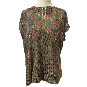 Vintage disco sparkly top. Fits like a M/L